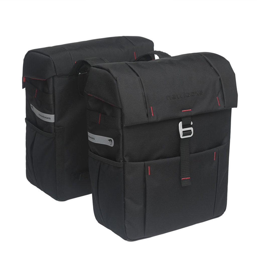 Dubbele-Fietstas-New-Looxs-Vigo-Black-37-Liter Dubbele-Fietstas-New-Looxs-Vigo-Black-37-Liter